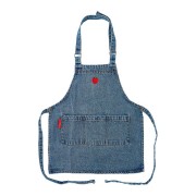 Kids Denim Apron | Apple Embroidery